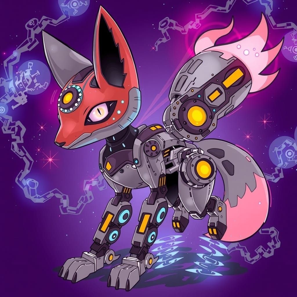 Cybernetic Fox Embarks on Steampunk Adventure