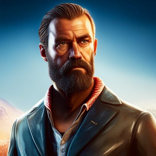Hyperrealistic Far Cry 5 Character Concept Art
