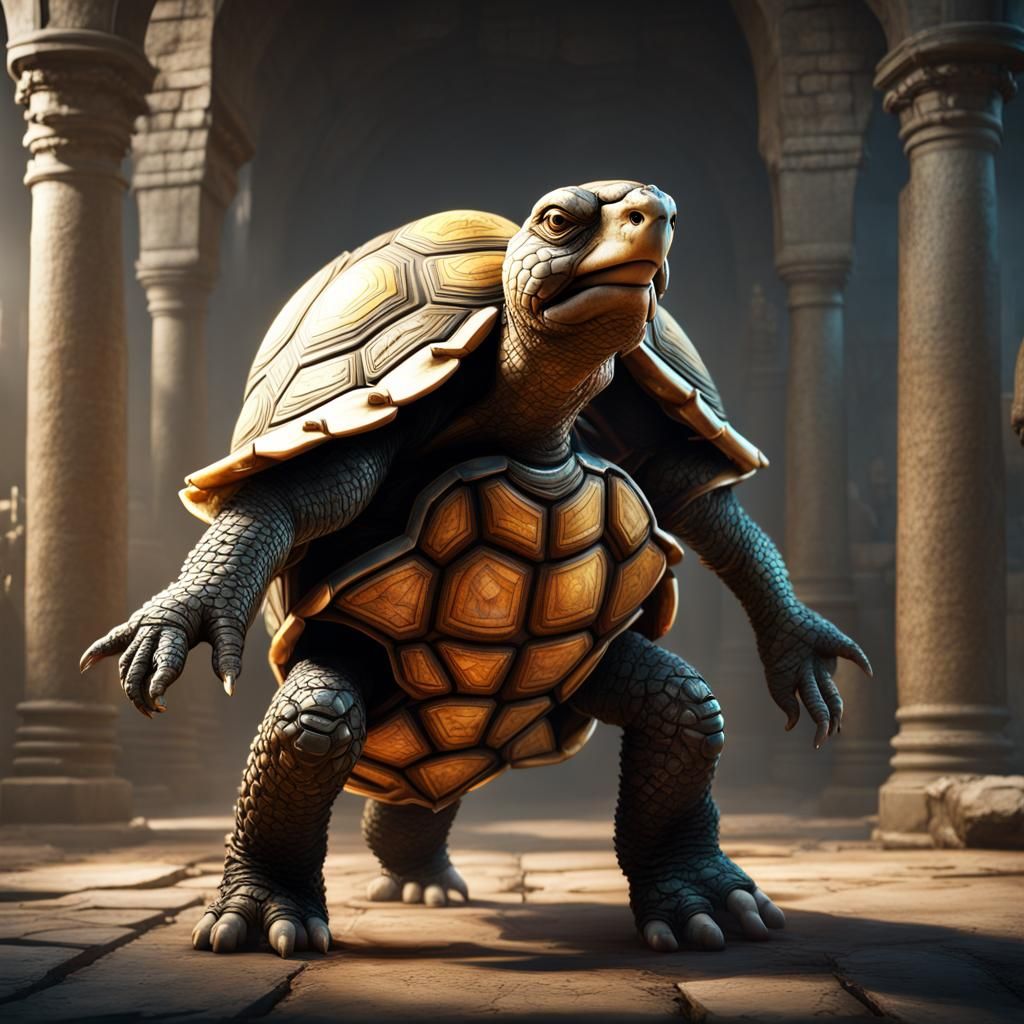 Tortoise Paladin Concept Art in Unreal Engine 5