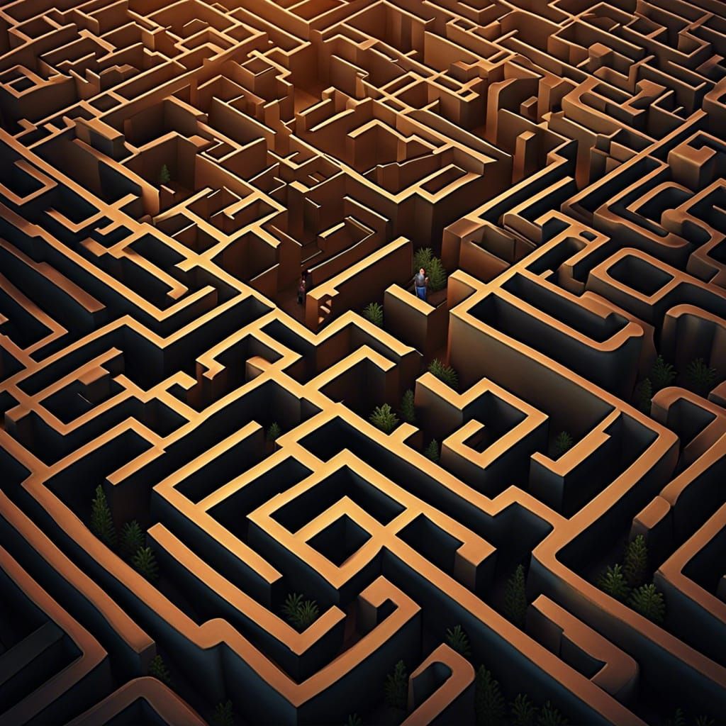 Lost in a Maze: Bright Fantasy Concept Art