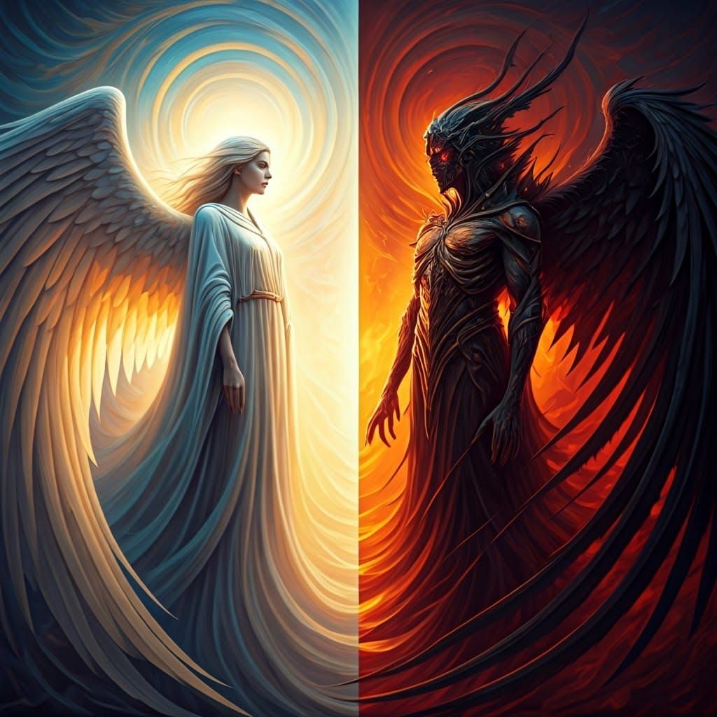 Battle of the Soul: Heavenly Angel vs. Dark Demon