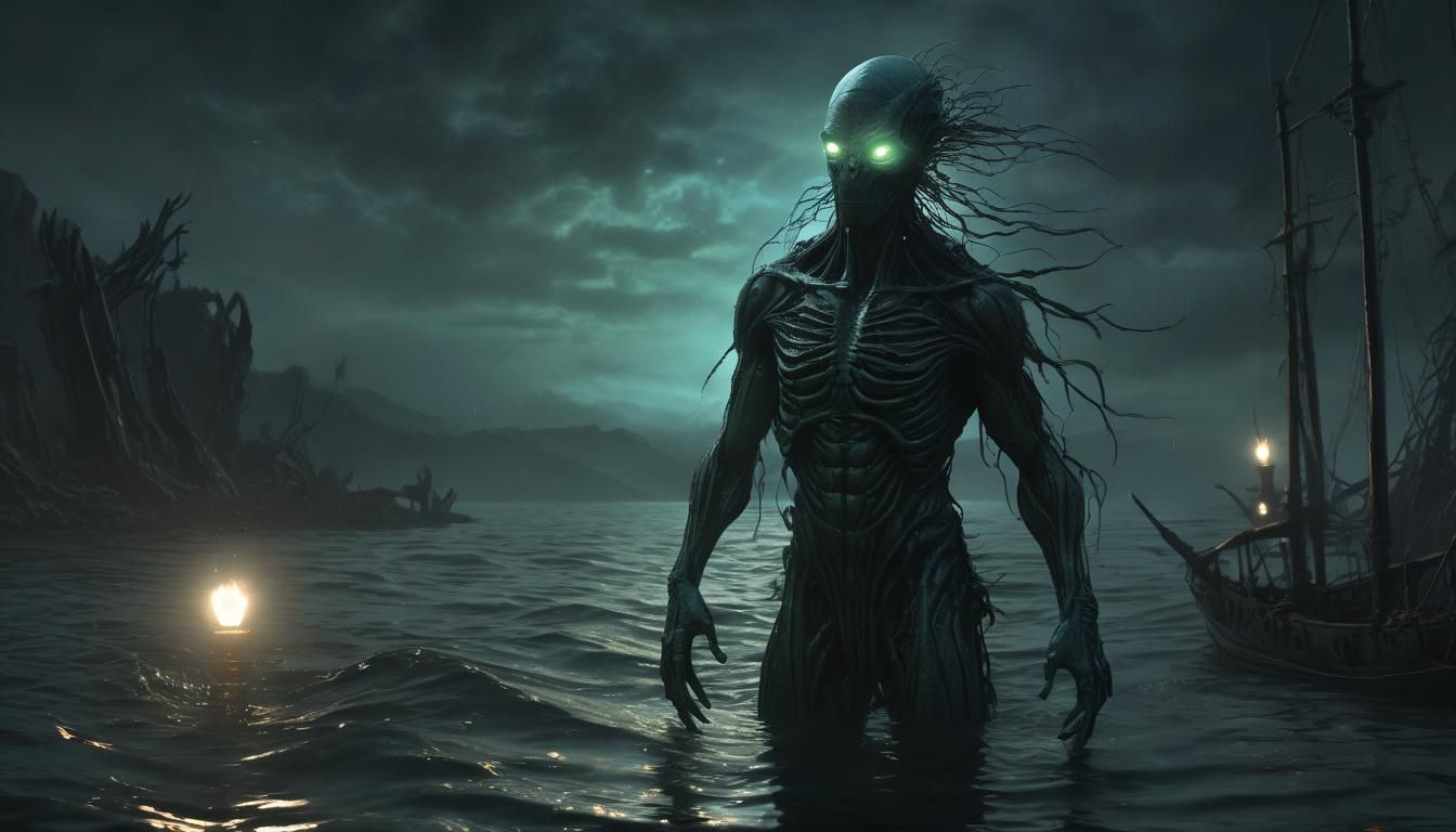 Eerie Marin-Alien Emerges in Dark Fantasy Horror