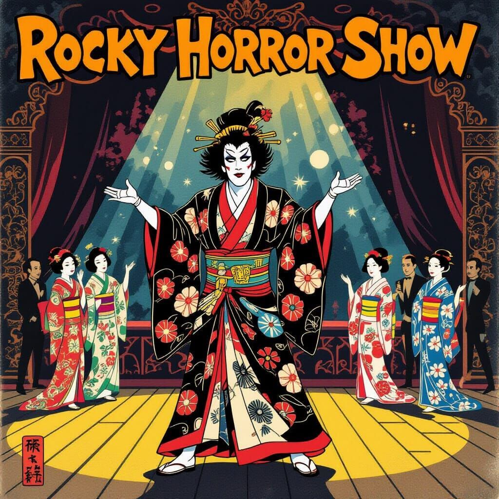 Ukiyo-e Rocky Horror Show Stage Performance