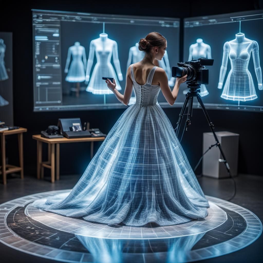 Photographer Captures Hologram Model in Hyperrealistic Detai...