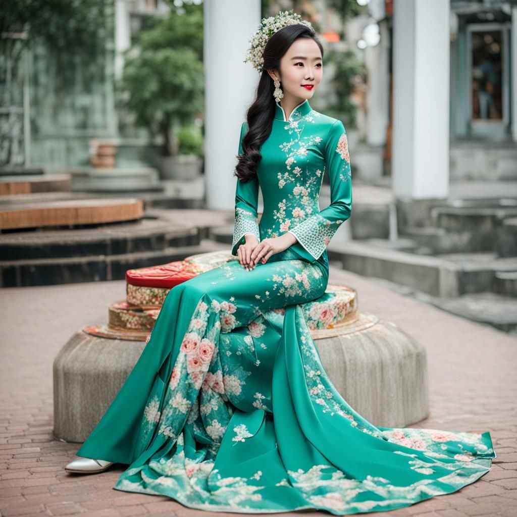 Opulent Ao Dai: A Vision of Vietnamese Elegance
