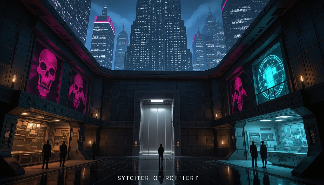 Underground Citadel Beneath City: Villain's High-Tech Fortre...