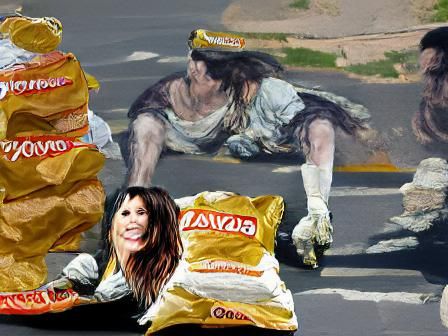 Person Eats Pavement in Classical Style