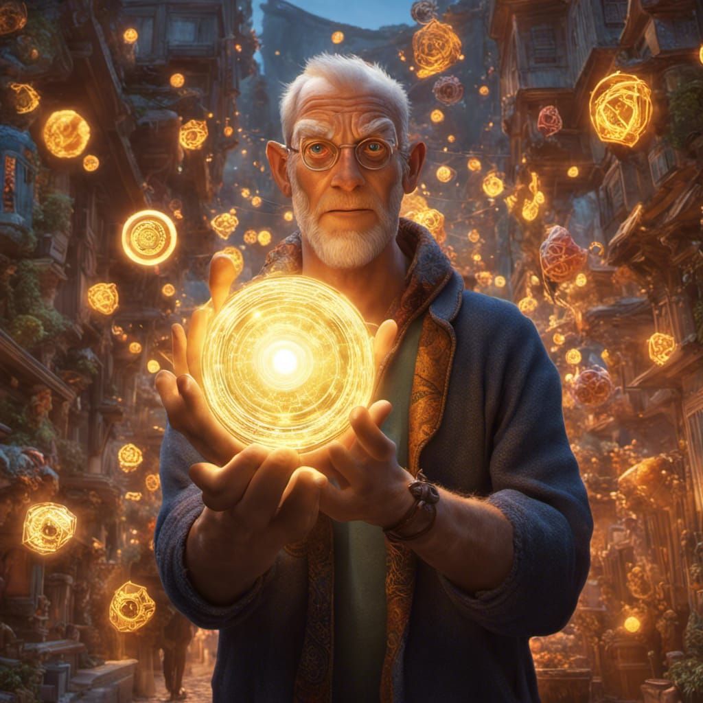 Glowing Superhero Concept Art in 3D