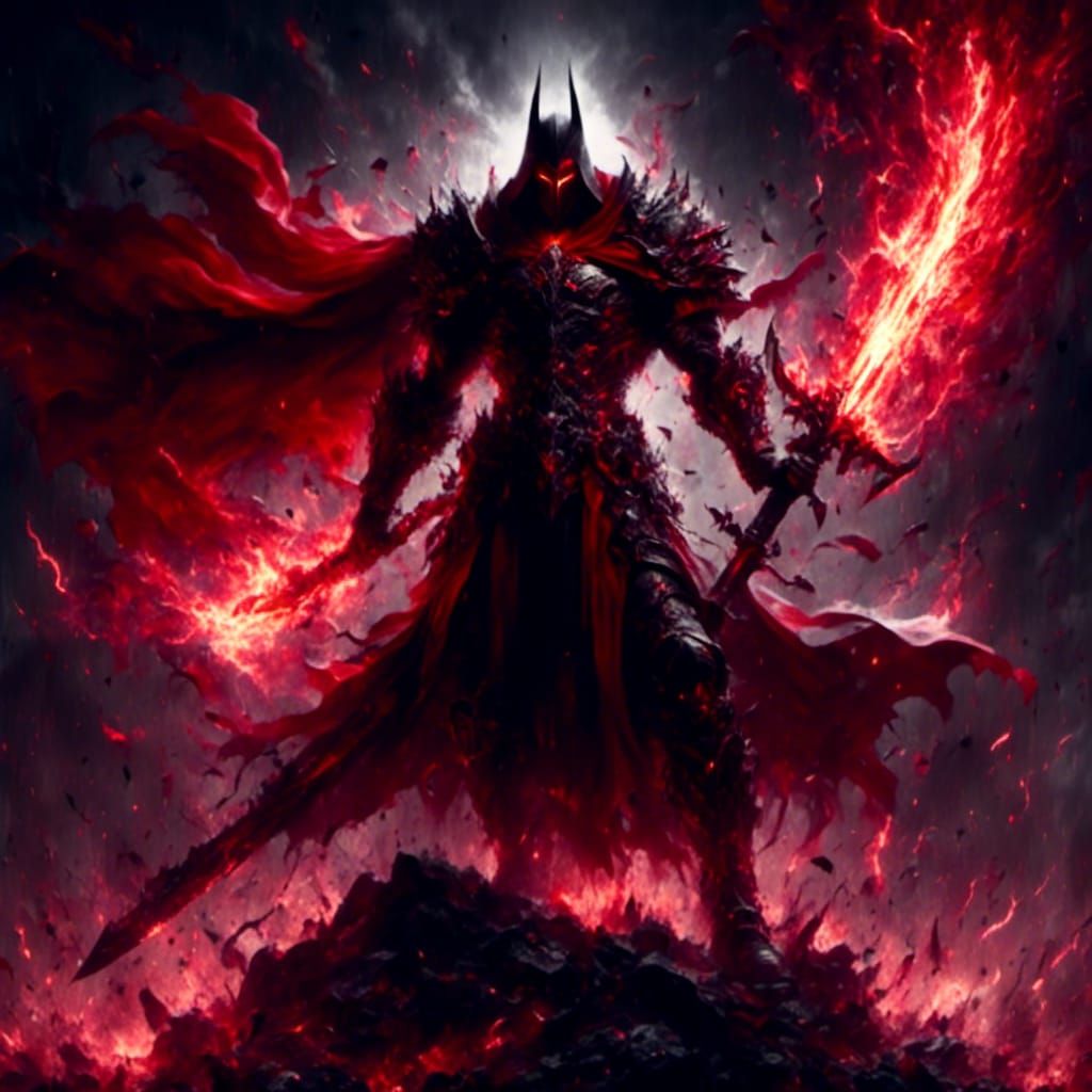 Dark Knight with Greatsword on Battlefield