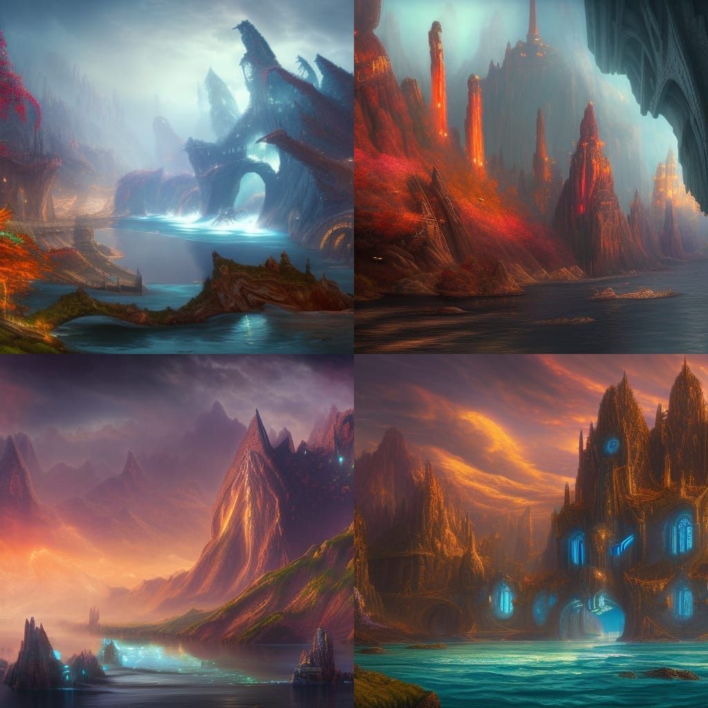 Ms River Adagio in Detailed Matte Painting Style