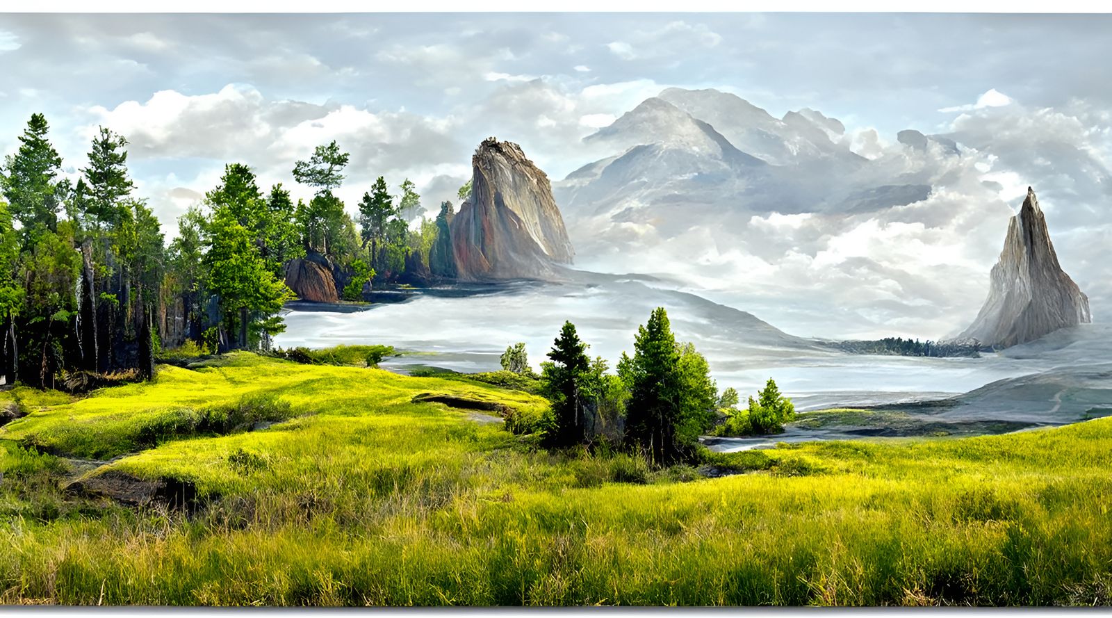 Acrylic Landscape Vista Photography in 16k Resolution