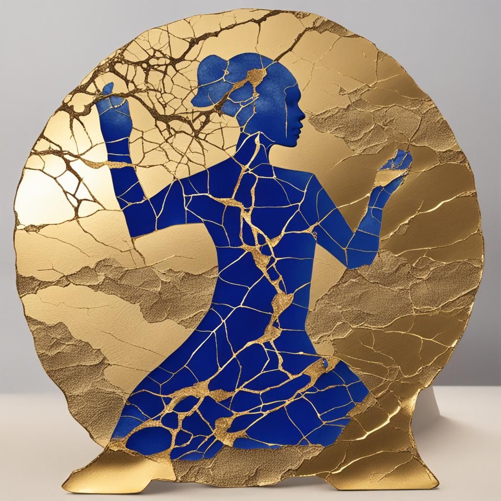 Kintsugi Soul Healed with Golden Love