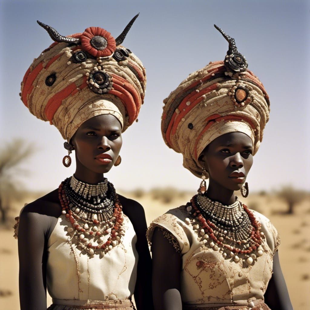 Herero Women in Namibia Portrait