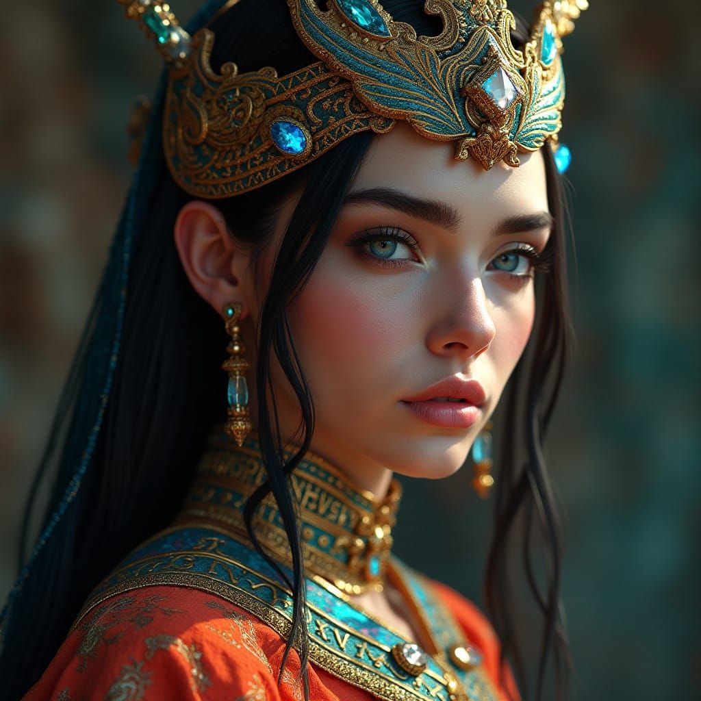 Surrealistic Beauty in Phoenician Splendor