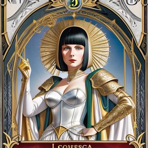 Louise Brooks as Lucrezia Borgia Tarot Portrait