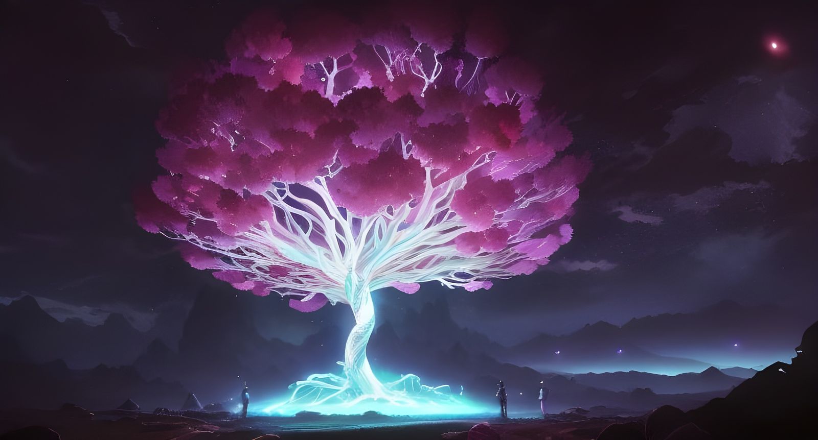 Tree of Life: Anime Key Visual in Deep Color