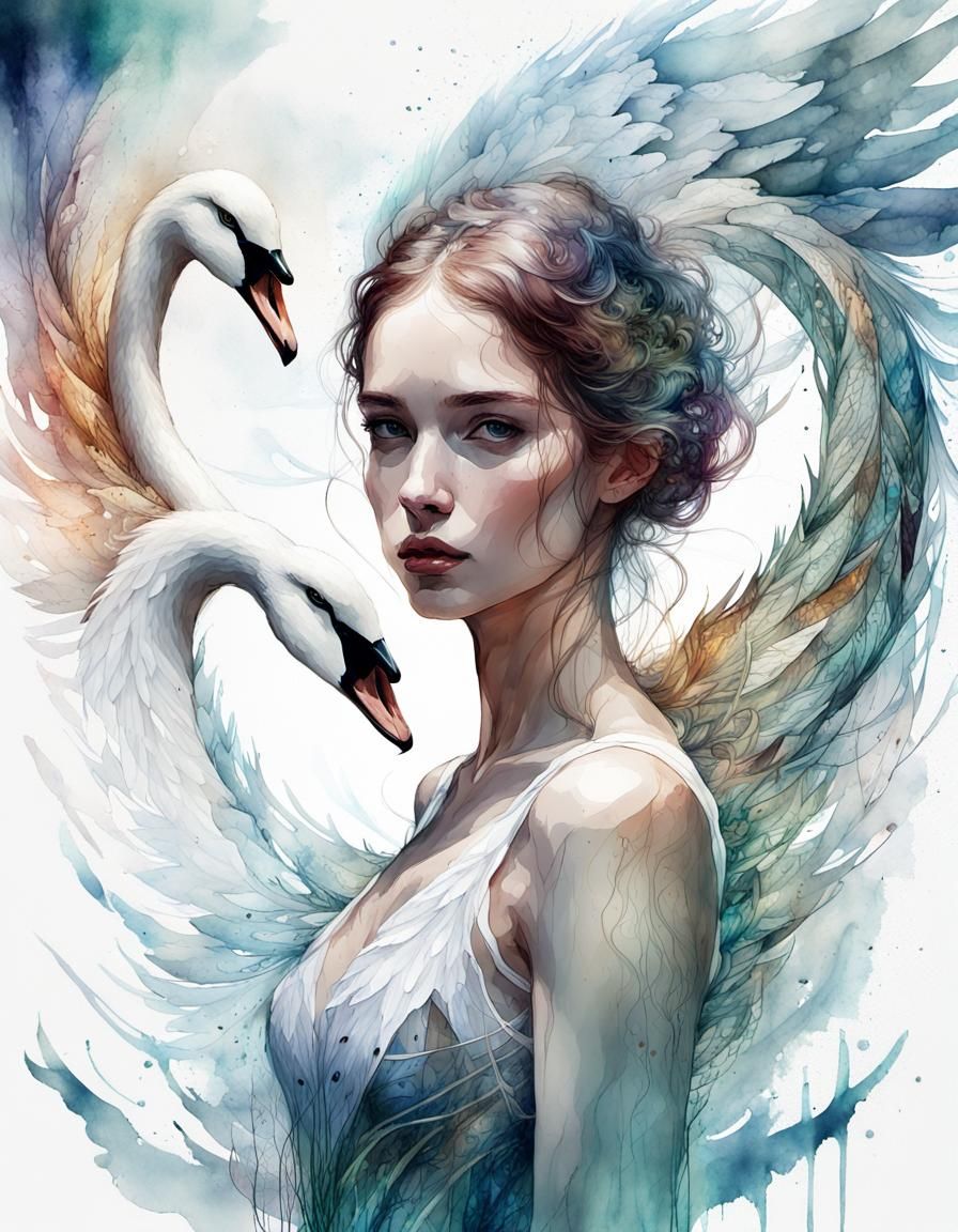 Swan girl
