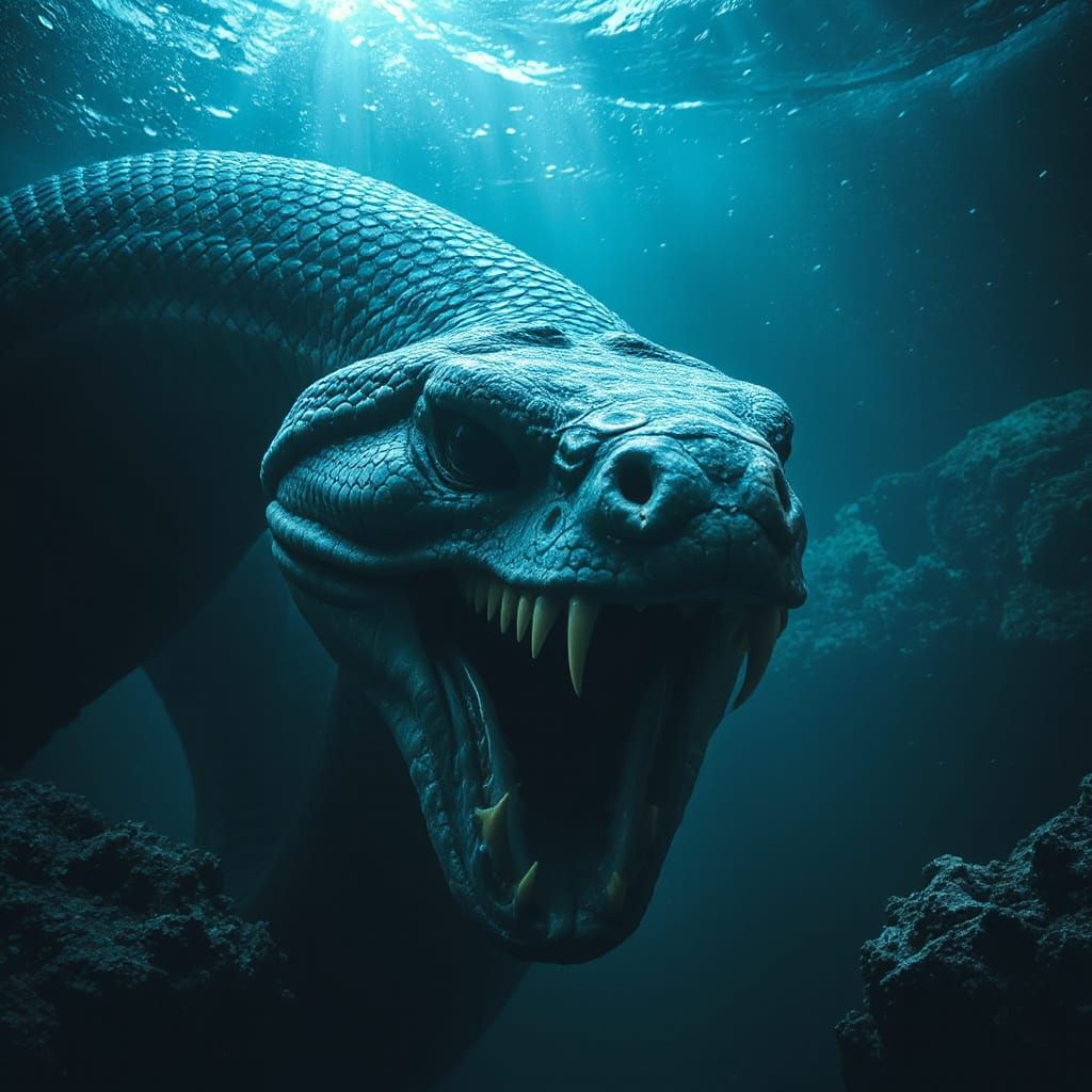 Mysterious Ocean Creature Emerges from Dark Depths