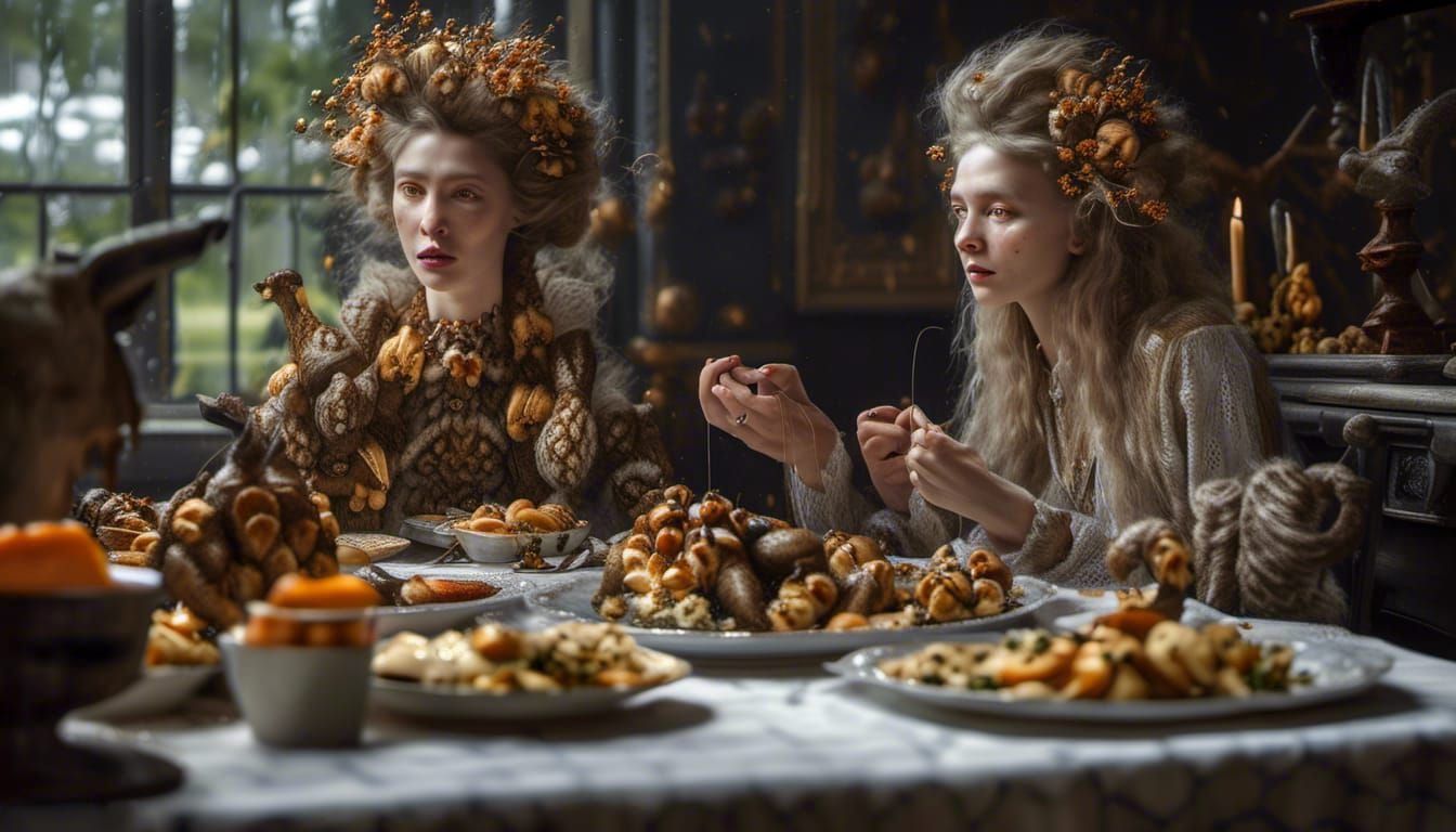 Bizarre Alien Feast in Magical Realism