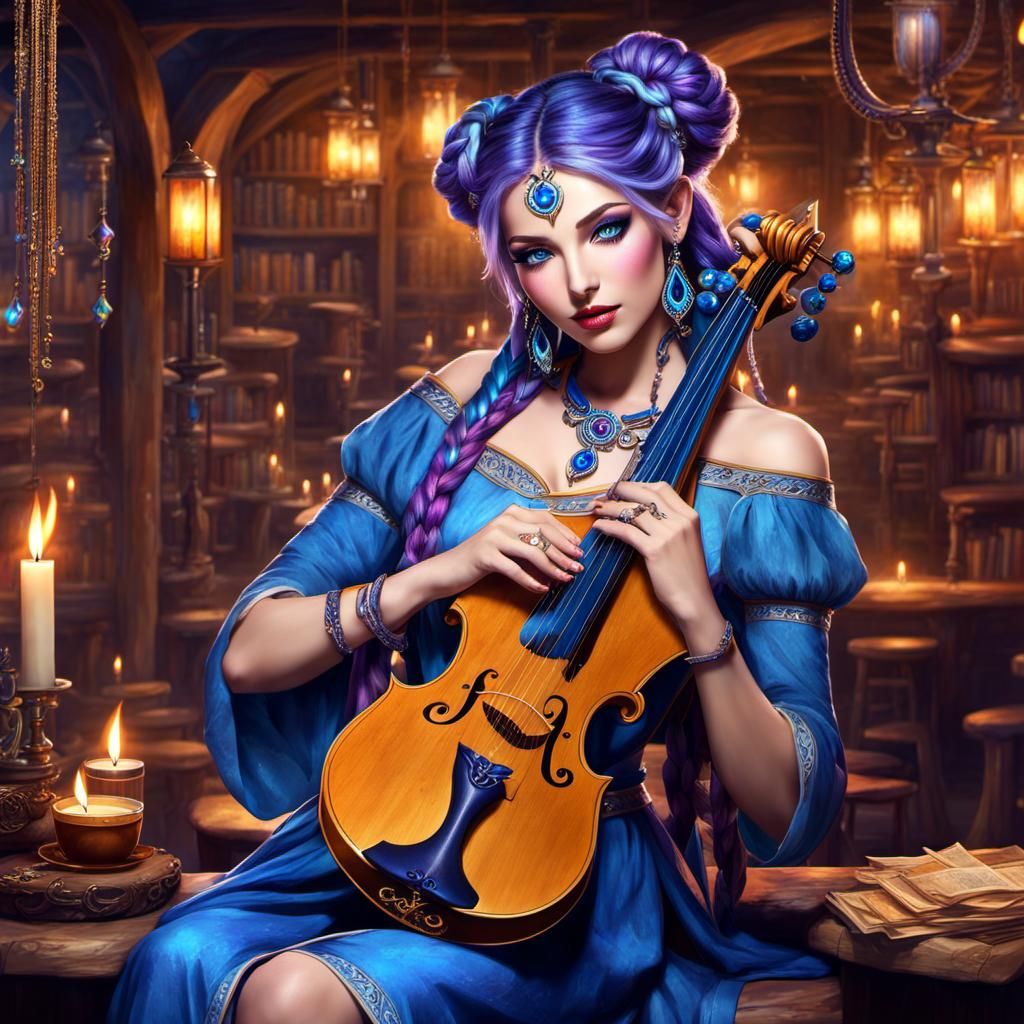 "Fancy a tune?" A hint of a challenge in her voice.