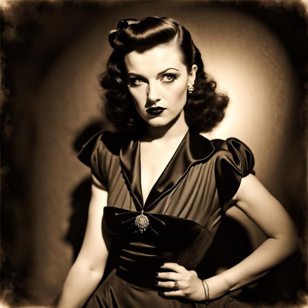 Goth girl 1940s... 😉