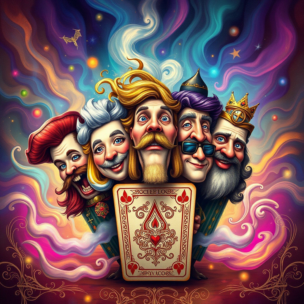 Whimsical Card Characters Bursting into Life