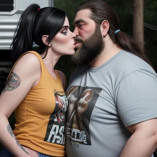 Humorous Kiss and Battle Scene