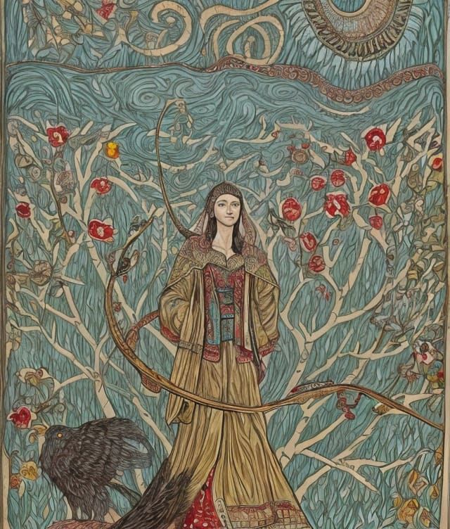 A Majestic Coat Embroidered with Ancient Mythological Motifs