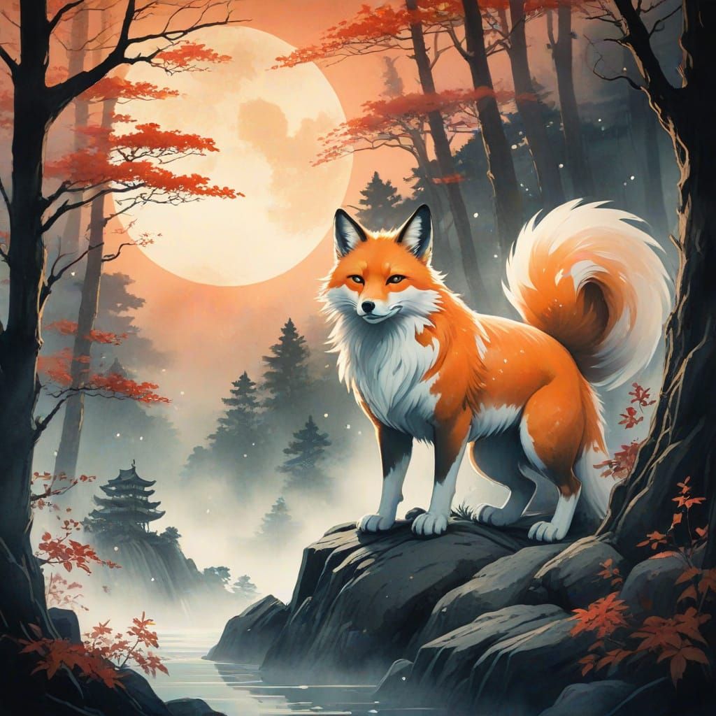 The myth of kitsune the nine-tailed fox spirit  scaring Prin...