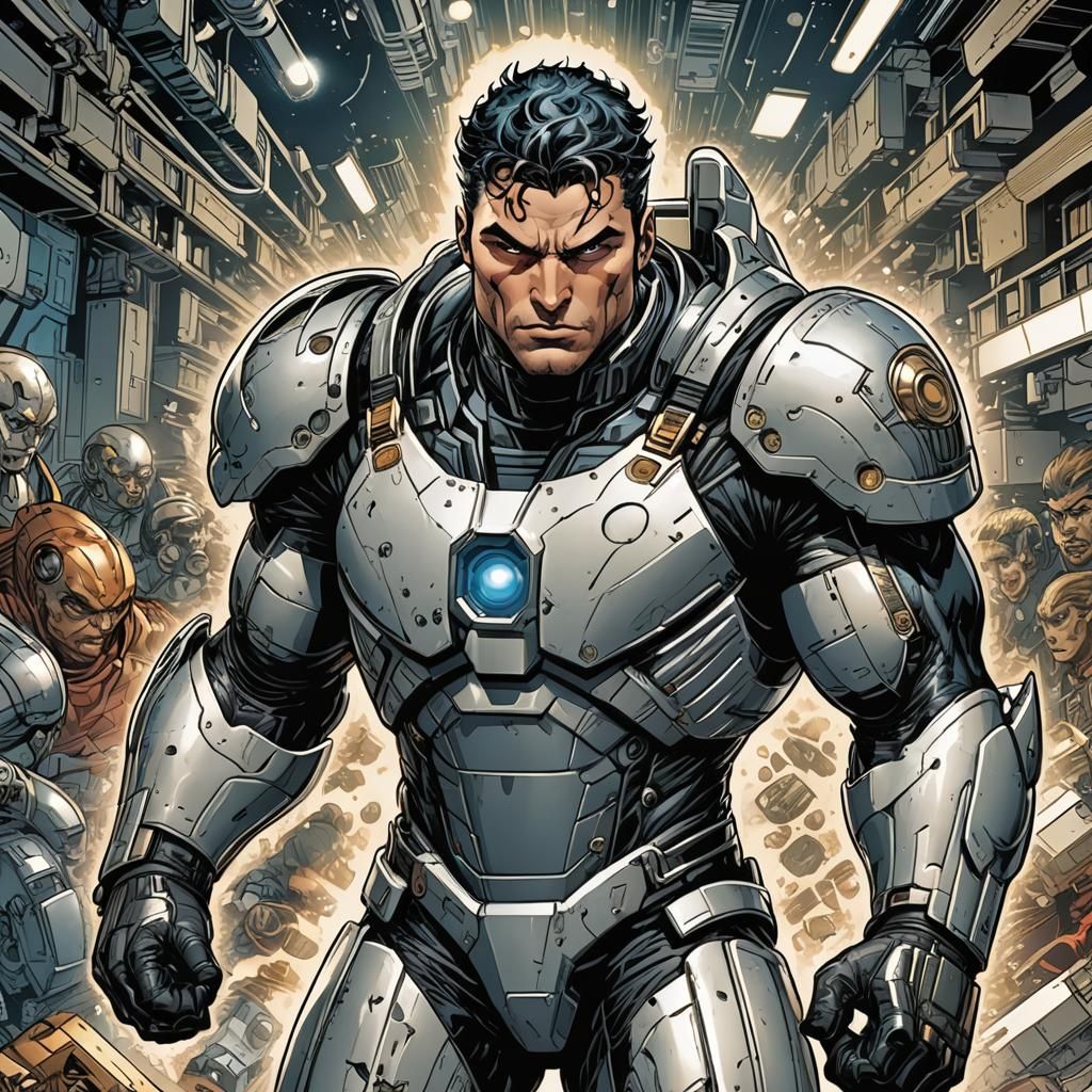 Dianaut: Comic Book Character in Comic Art Style