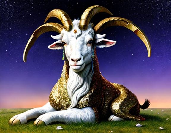 Glittering Goat God in Grandiose Style