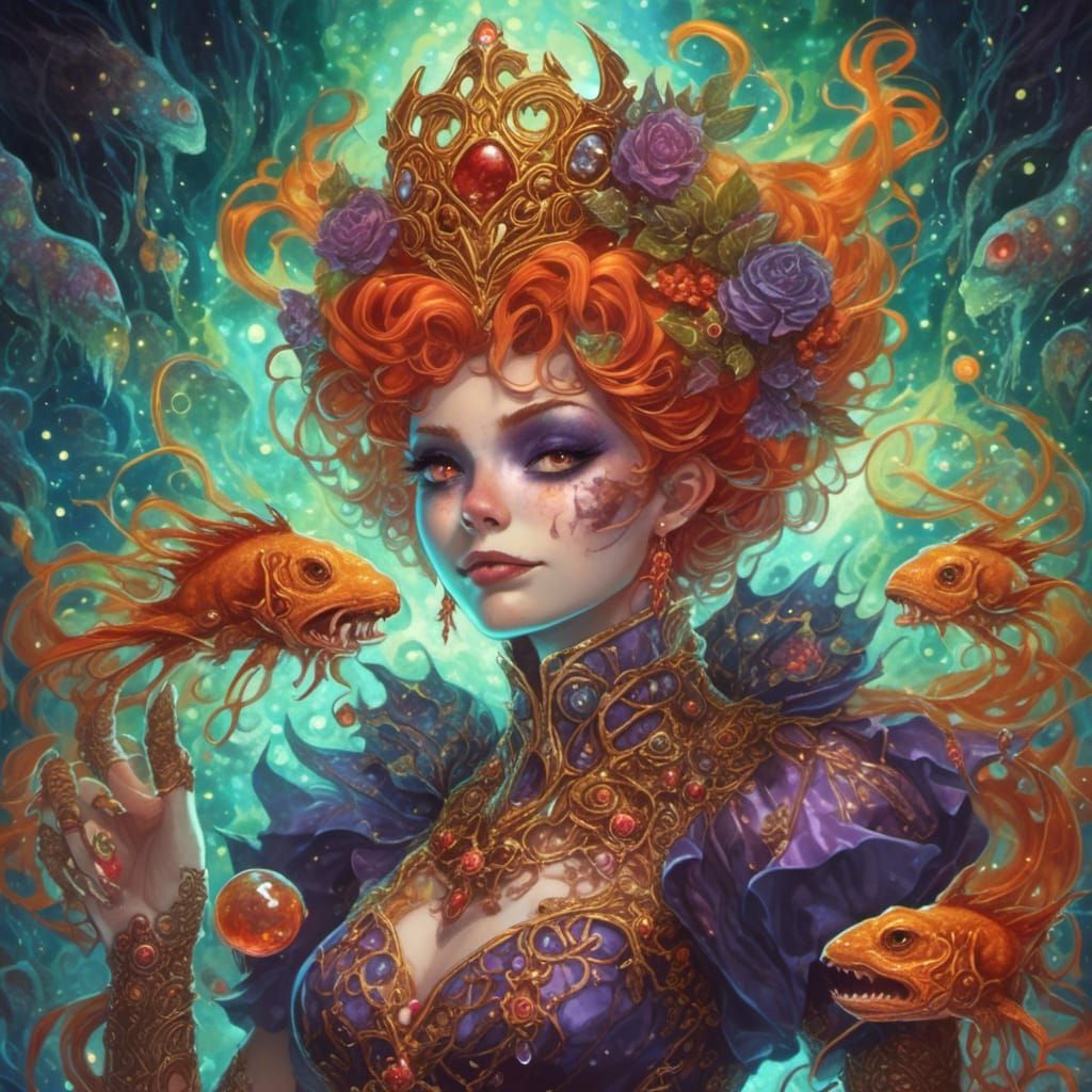 Eerie Zombie in Dark Fantasy Style