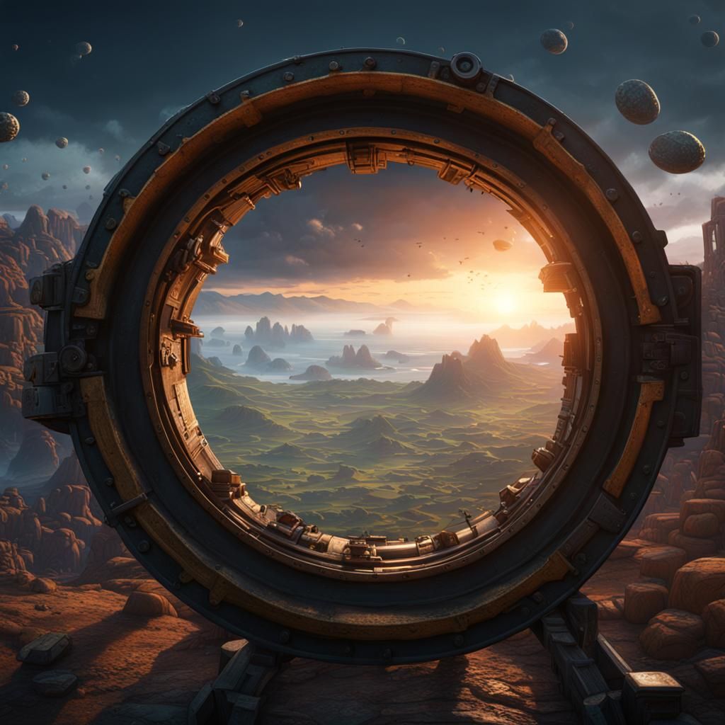 View From a Gun Barrel: Detailed Matte Painting