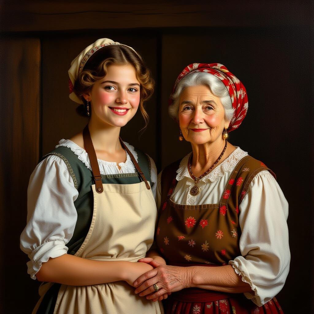 Elegance and Warmth: Inn Keepers in Dutch Masters Style