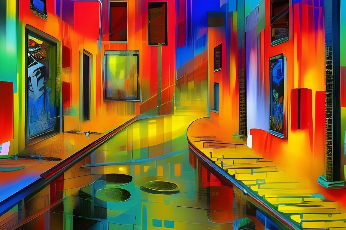 Cyber Hacker's Den in Cyberpunk Style