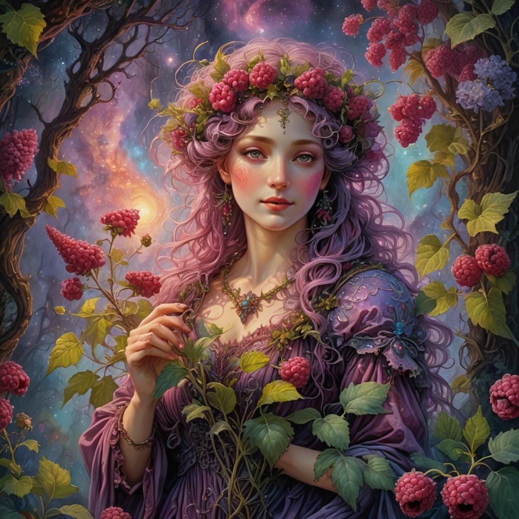 Venice Universe Botanical Scene in Dreamlike Style