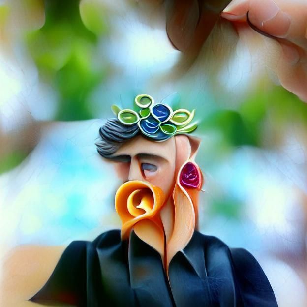 Intricate Quilling Paper Art Design