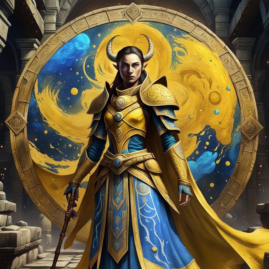 Cosmic Queen Ayrenn of Aldmeri Dominion as Graffiti Art