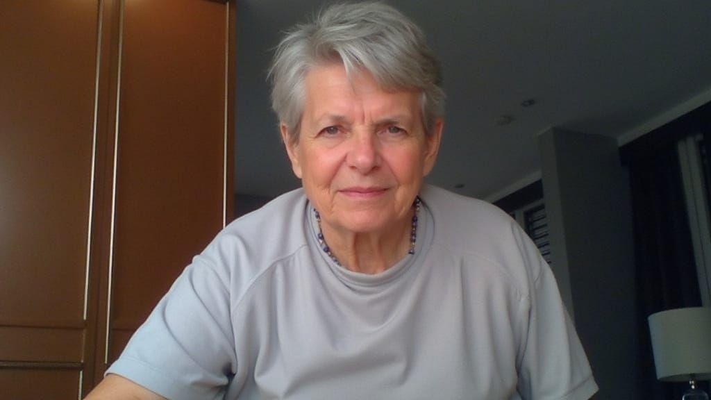 Elegant Woman Posing in Art Nouveau Style