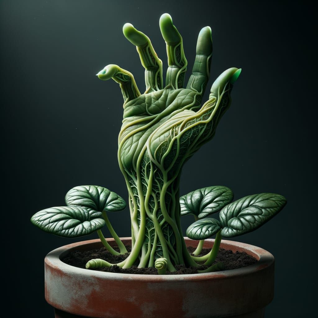 Plant Stem Transforms into Human Hand