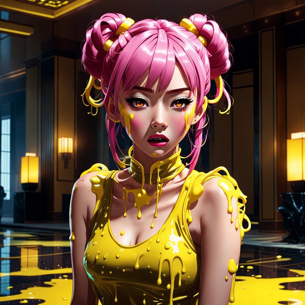 Pop Star's Peril: Abandoned Hotel in Pixar Style