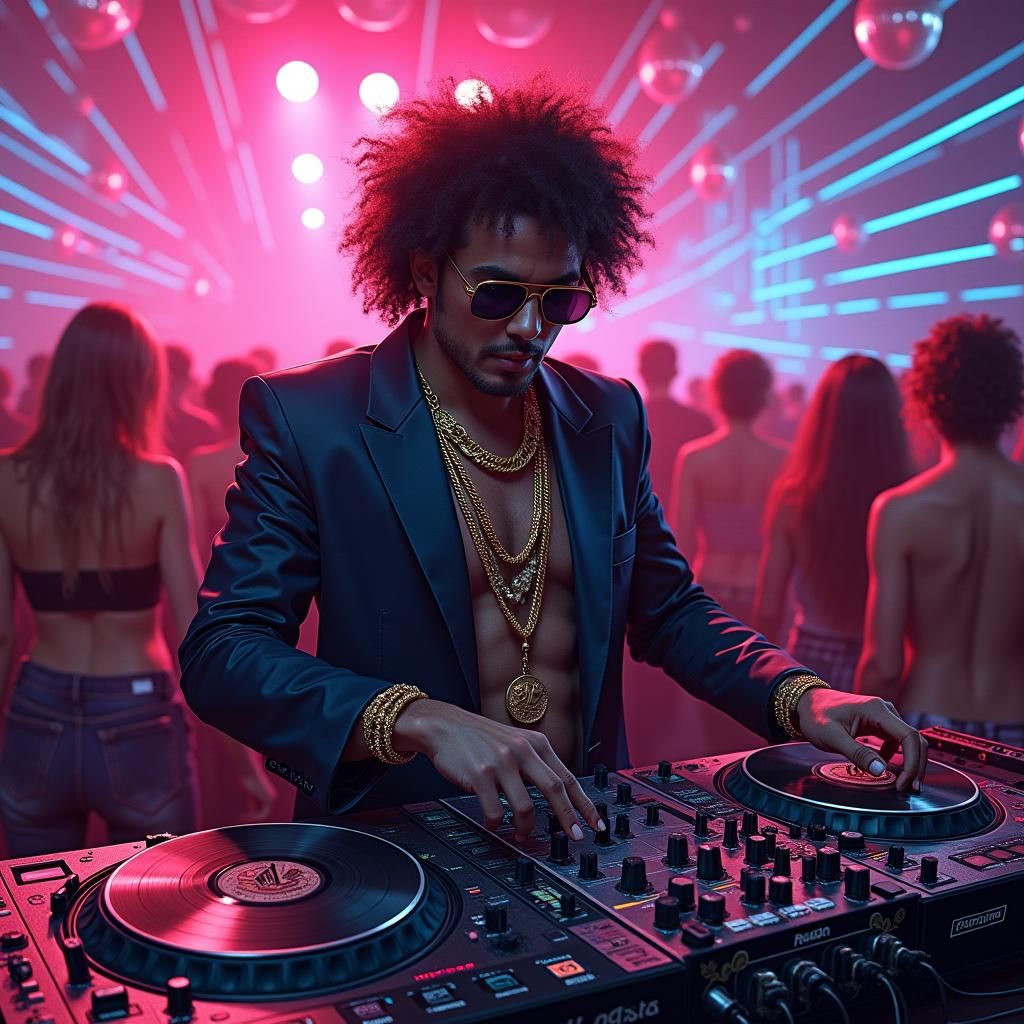 Deejay Rocks 80s Party: A Retro-Futuristic Vibe