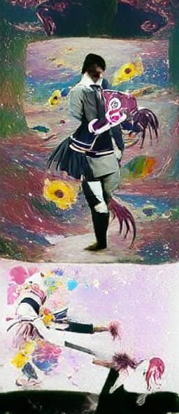 Retrofuturistic Magical Girl Transformation