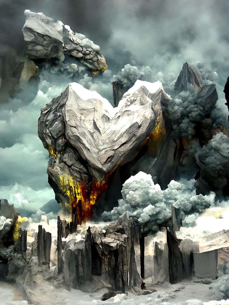Heart Ripped Out: Detailed Matte Painting