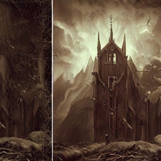 Eldritch Gothic Portrait of Rip Van Winkle