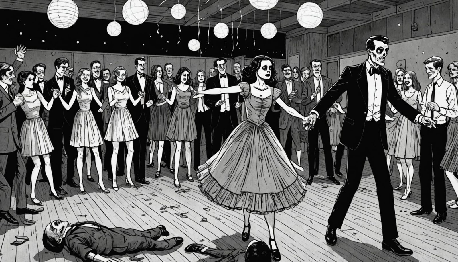 Zombie Prom Night in Decrepit Gym