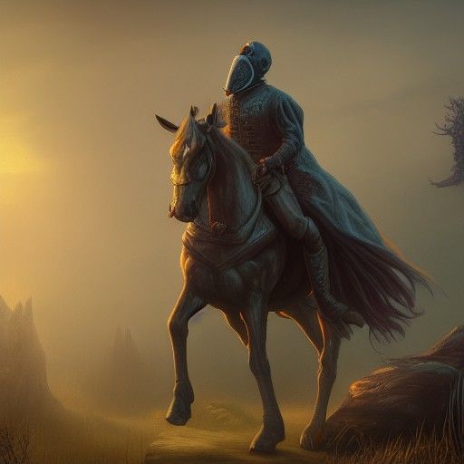 Detailed Headless Horseman Fantasy Concept Art