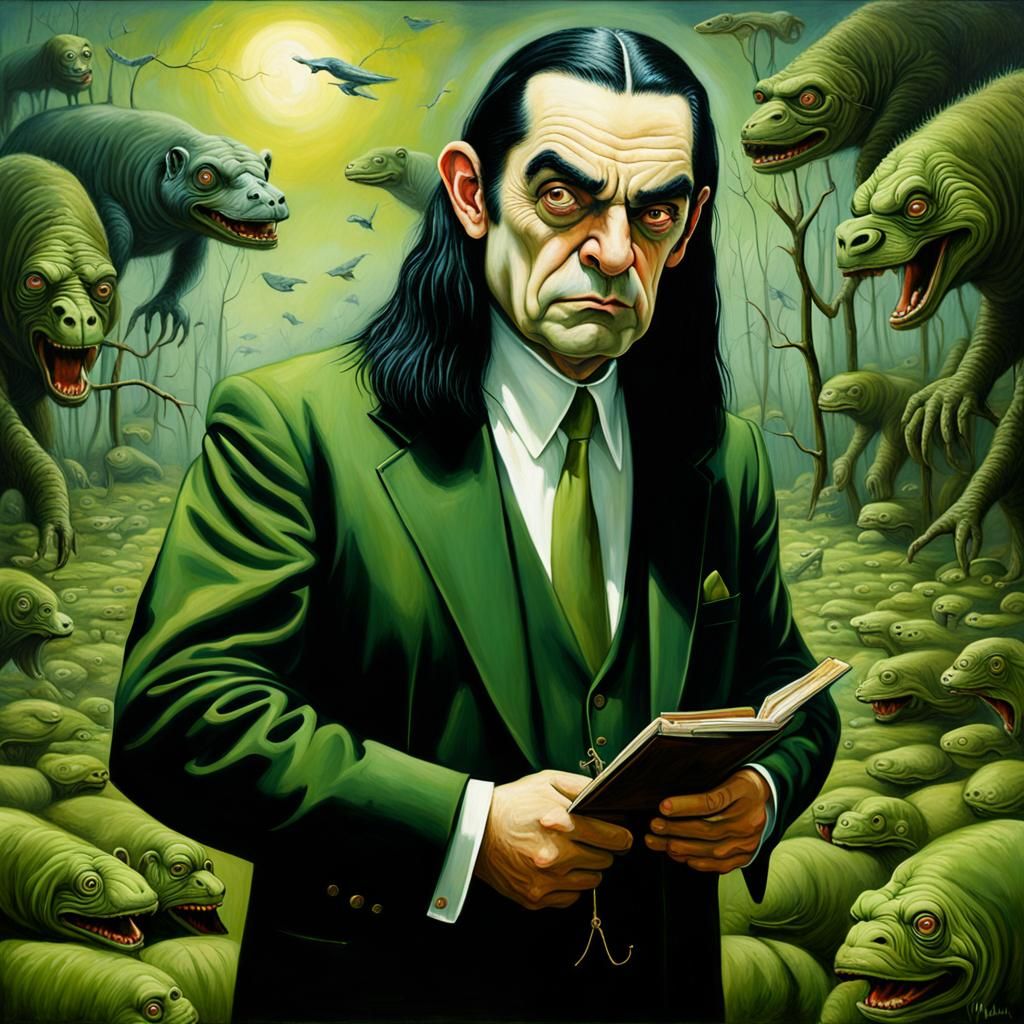 Mr. Bean Peter Steele Hybrid in Oil Painting