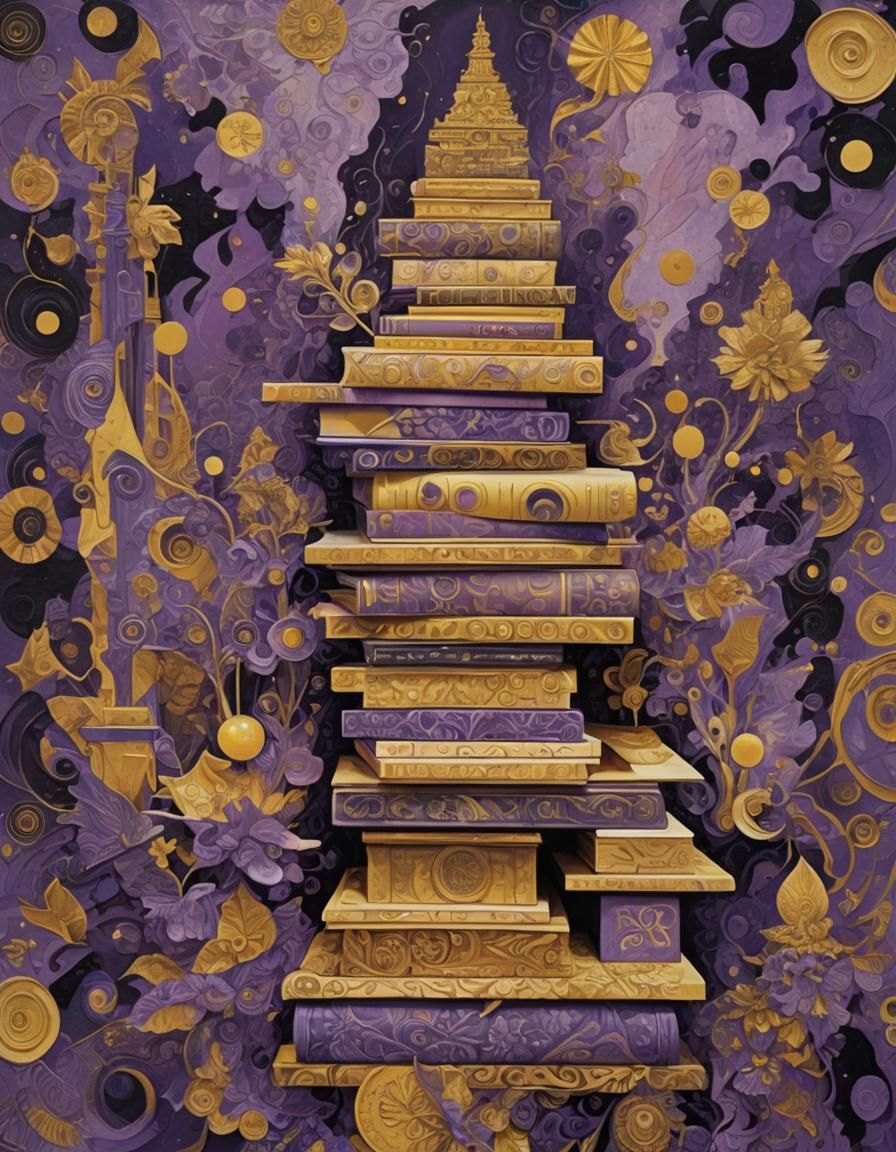 Paintings Stacked as Intricate Collage in Fauvist Fantasy