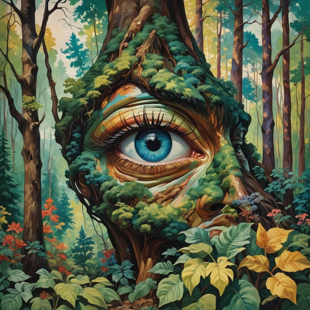 Forest Scene Inspired by Guillaumin and Carr